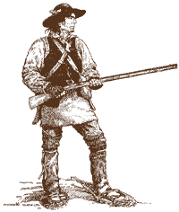 Mountain man with muzzleloader